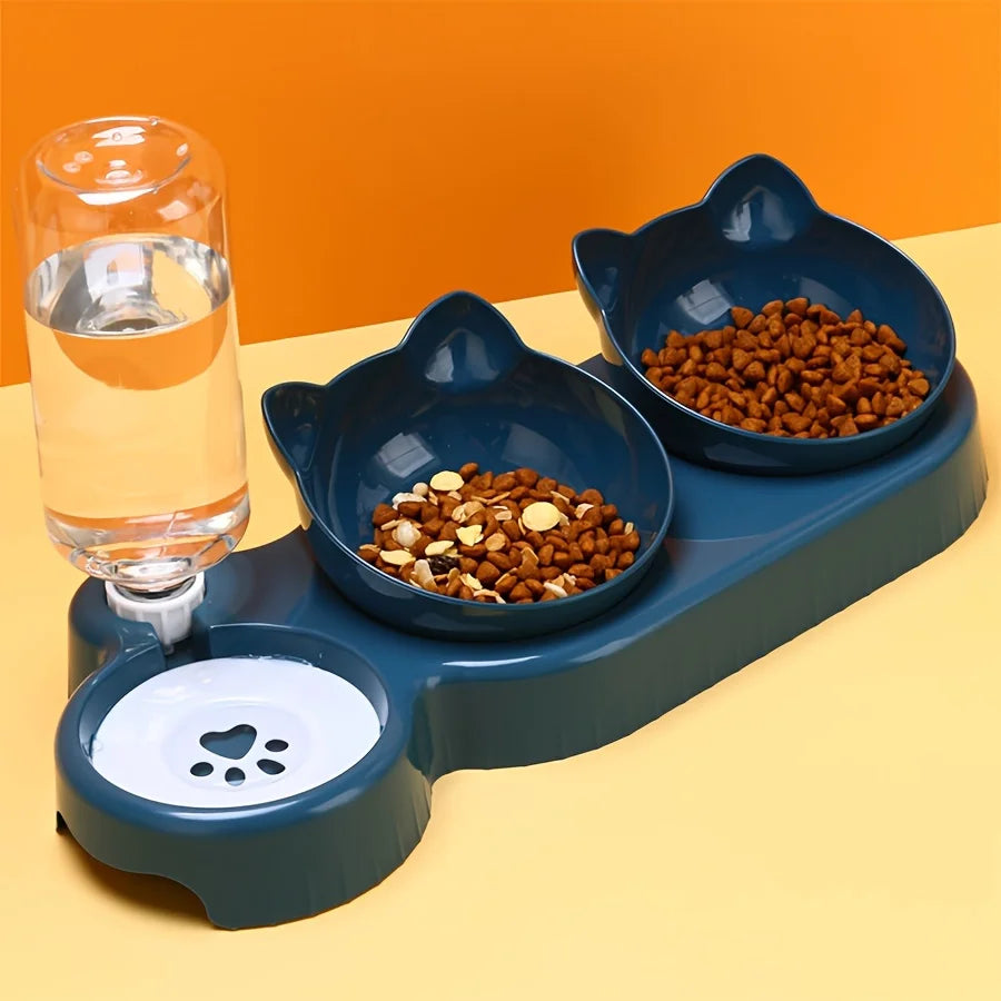 PurrWell 3-in-1 Cat Feeding Station