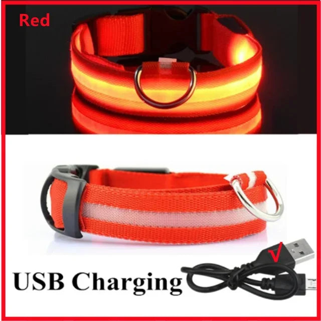 GlowGuard LED Dog Collar