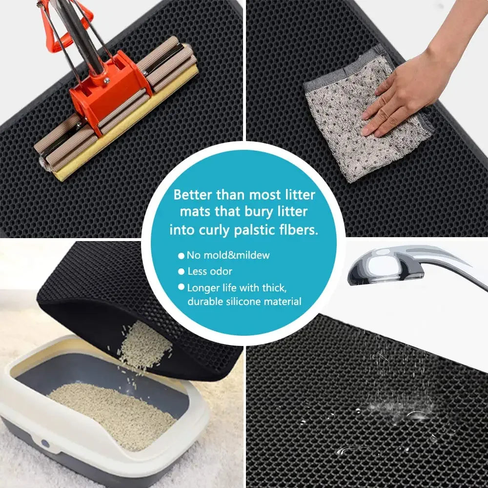 CleanPaw Double-Layer Cat Litter Mat