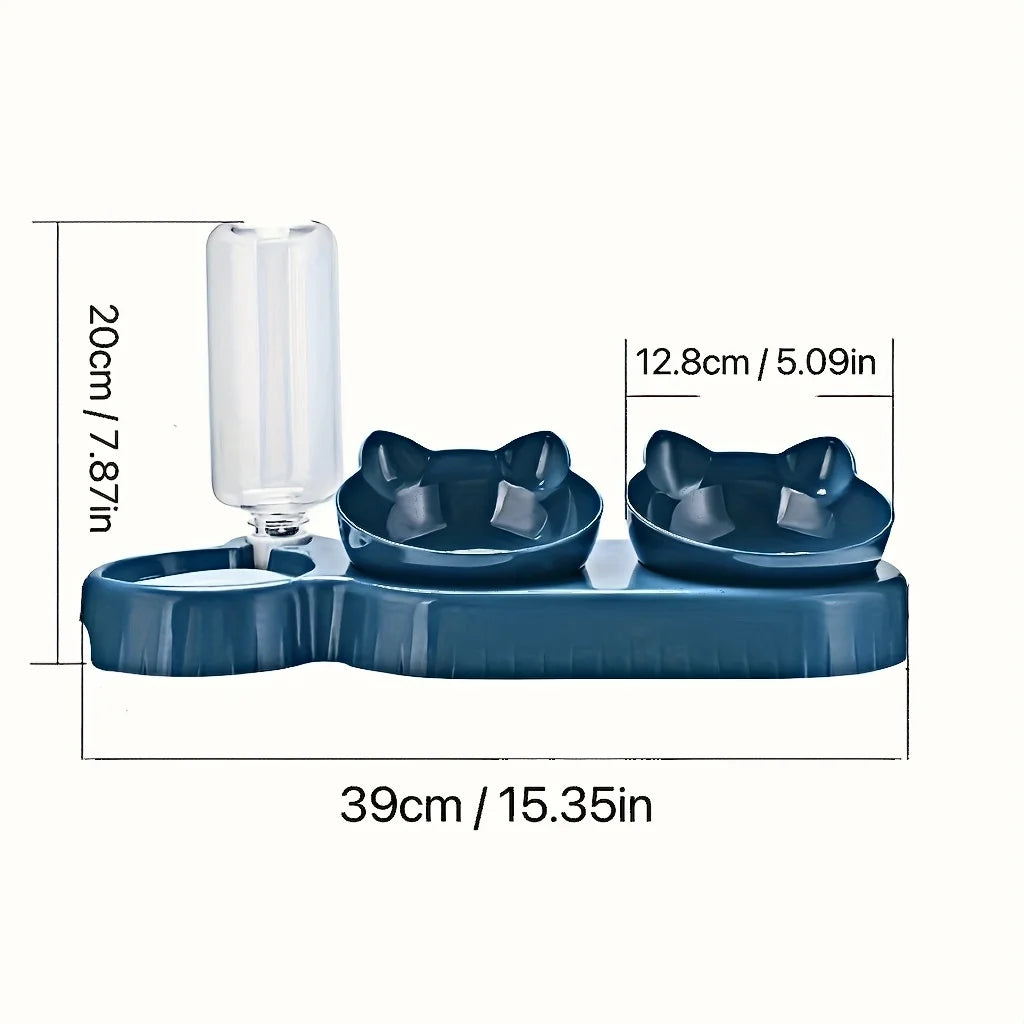 PurrWell 3-in-1 Cat Feeding Station