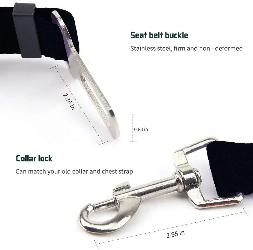 SafeRide Adjustable Pet Seat Belt
