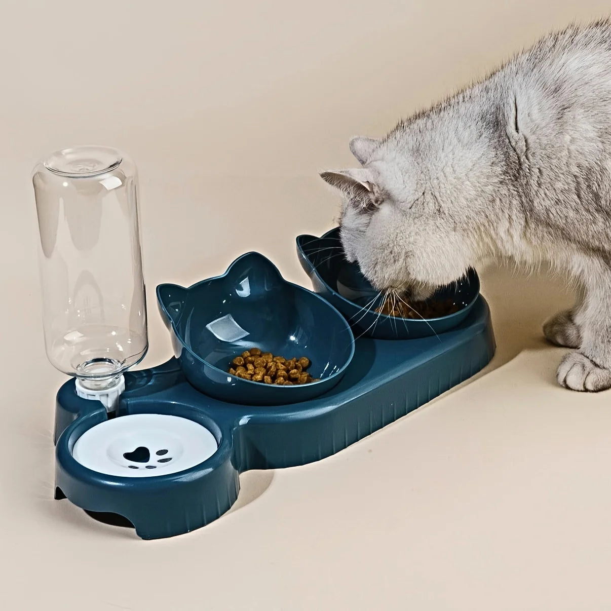 PurrWell 3-in-1 Cat Feeding Station