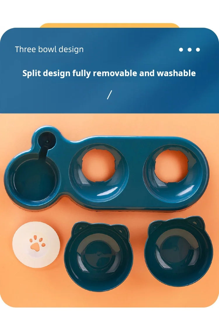 PurrWell 3-in-1 Cat Feeding Station