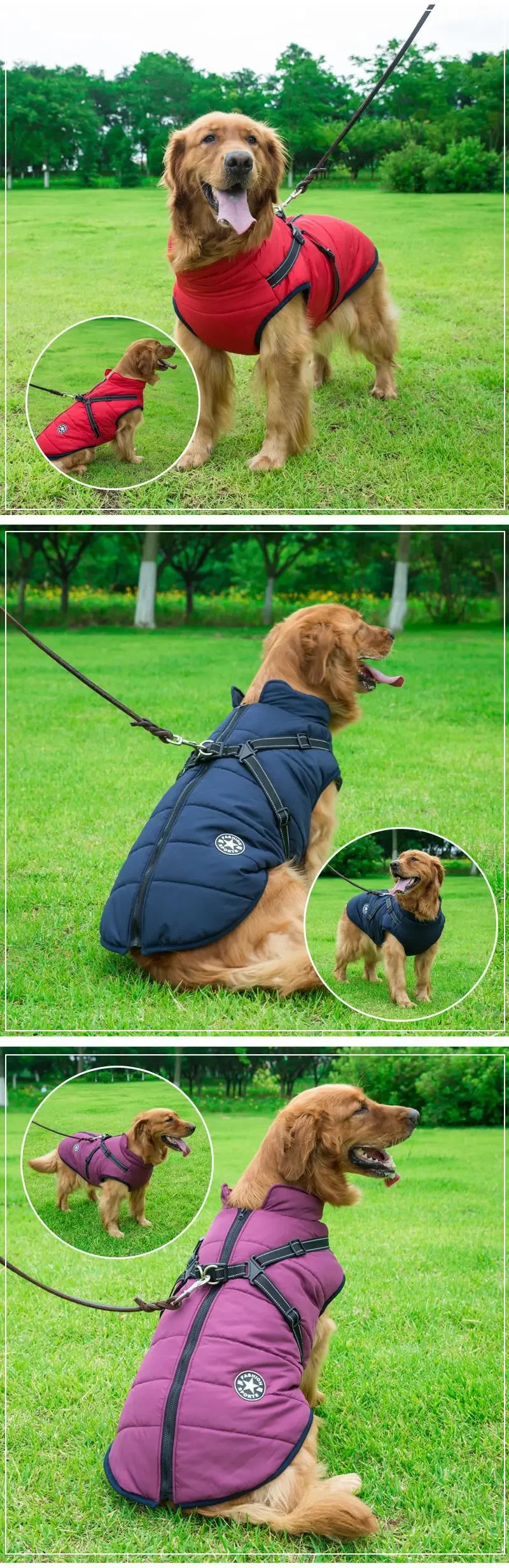 WarmPaw Waterproof Dog Jacket