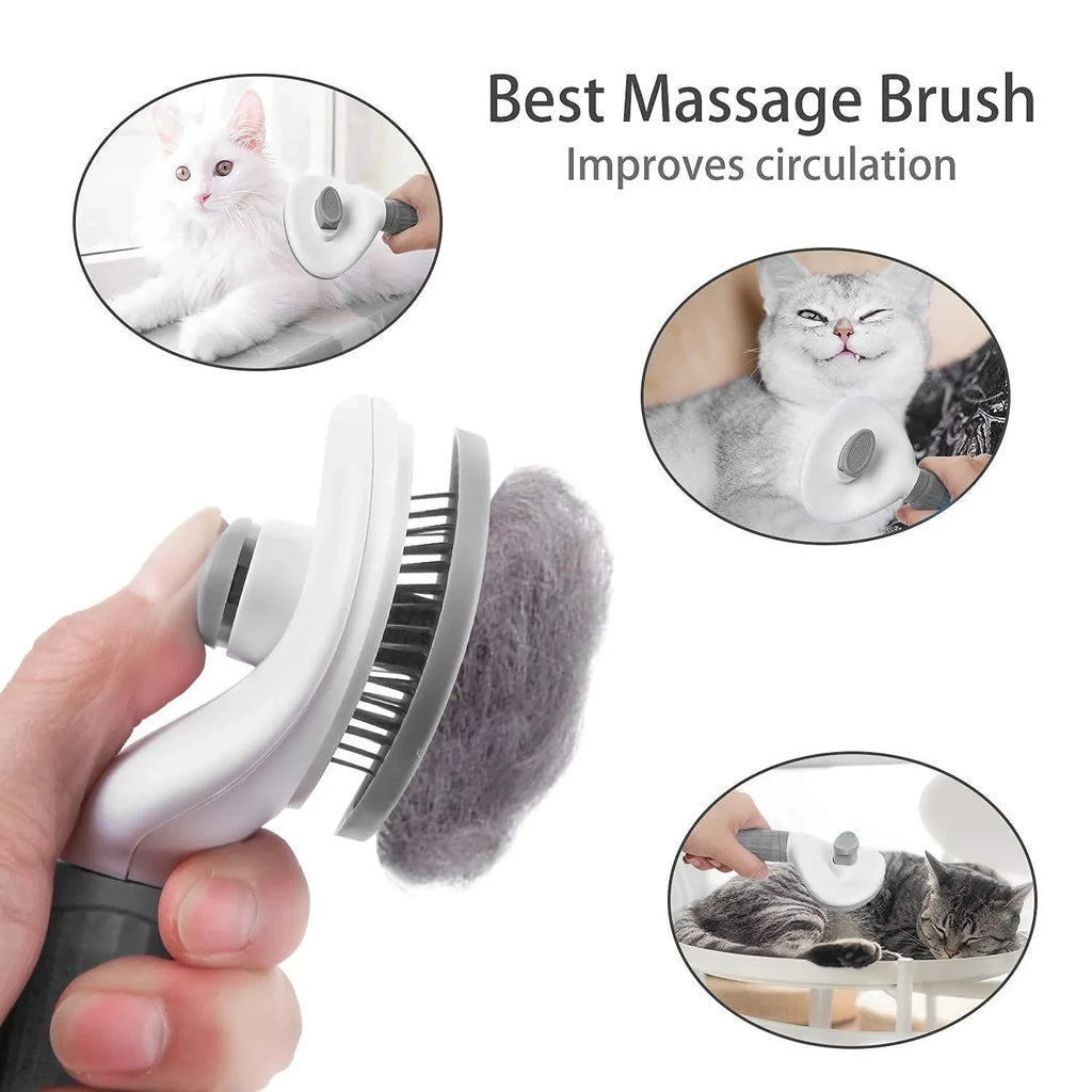 FurEase Self-Cleaning Pet Brush