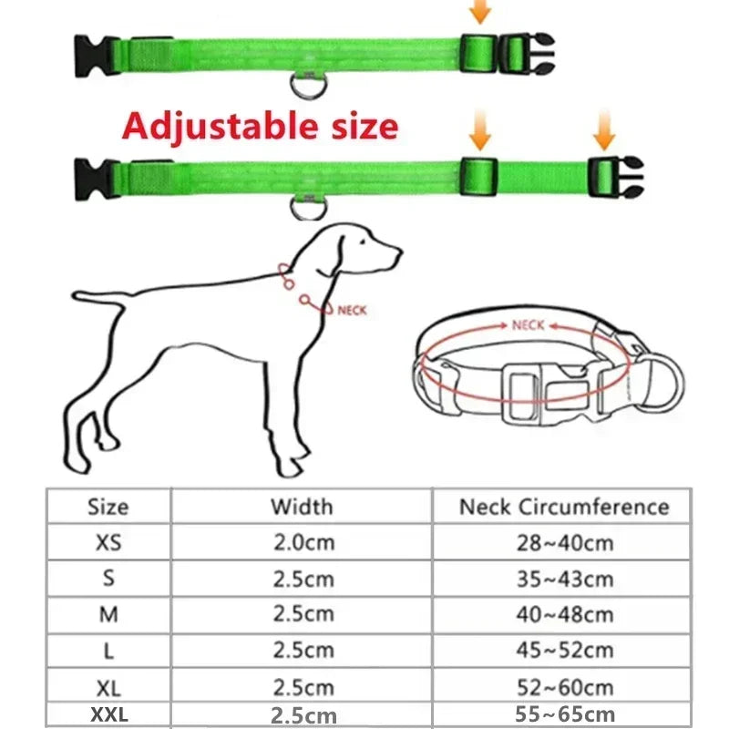 GlowGuard LED Dog Collar