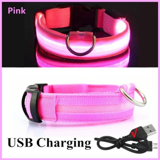 GlowGuard LED Dog Collar